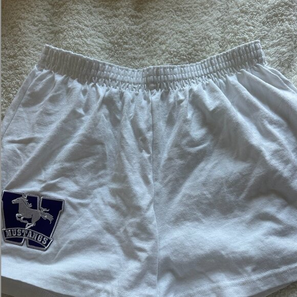White custom Western soffee shorts - Picture 2 of 4